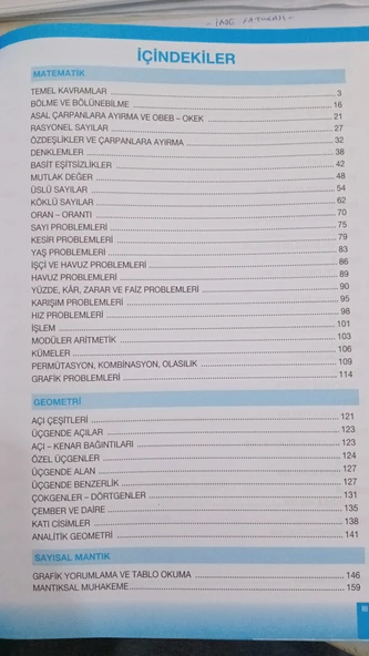 KPSS Tek Kitap Lise - Ön lisans Genel Kültür - Genel Yetenek - 3