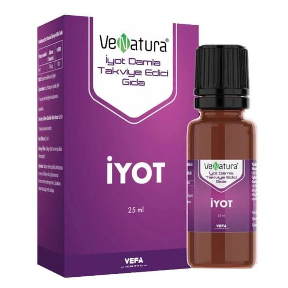 Venatura İyot Damla Takviye Edici Gıda 25 ml