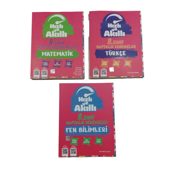 TAMMAT YAY HIZLI VE AKILLI 32 HAFTALIK DENEME 3LÜ SET