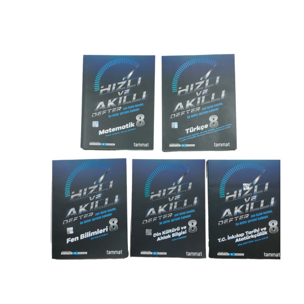 TAMMAT YAY. 8.SINIF HIZLI VE AKILLI DEFTER 5 KİTAP SET