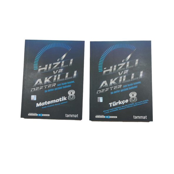 TAMMAT YAY. 8.SINIF HIZLI VE AKILLI DEFTER MATEMATİK + TÜRKÇE