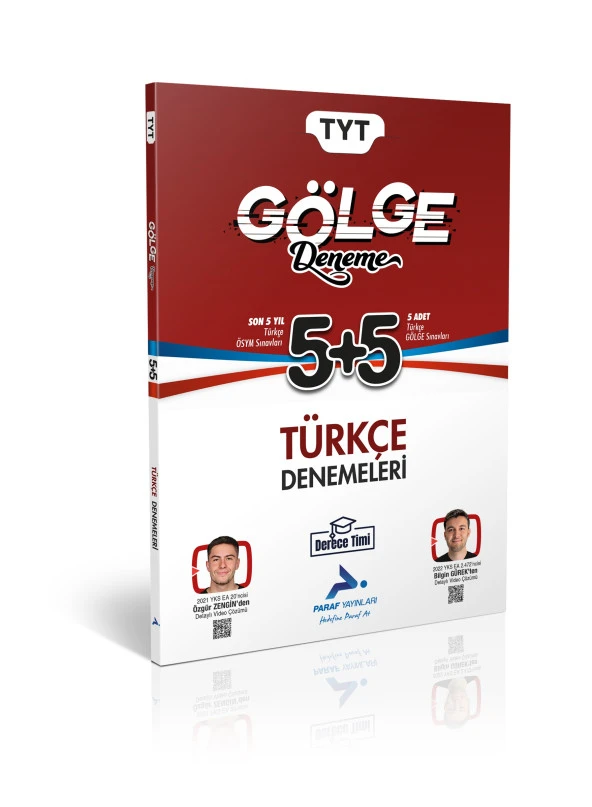 Paraf Derece Timi 2025 Tyt Türkçe 5+5 Gölge Deneme