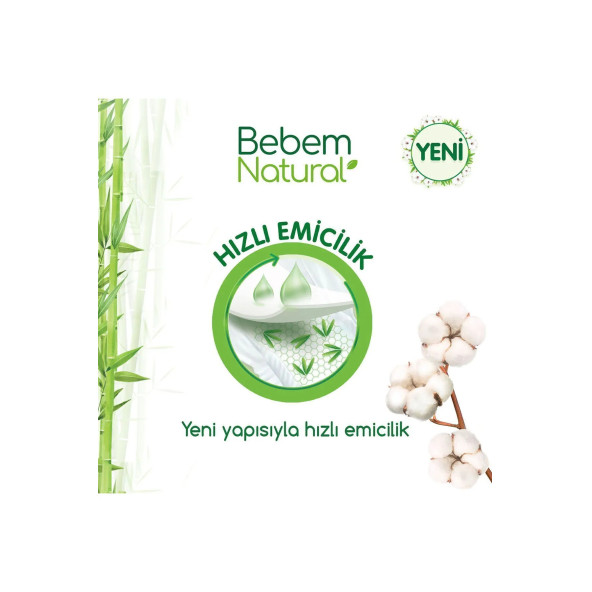 Bebem Natural Bebek Bezi 6 Beden Ekstra Large Aylık Fırsat Paketi 100 Adet - 2