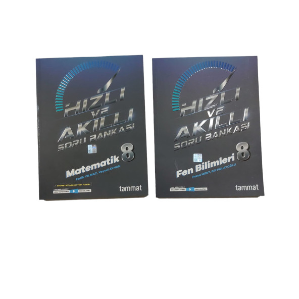 TAMMAT YAY. 8.SINIF HIZLI VE AKILLI SORU BANKASI MATEMATİK + FEN BİLİMLERİ