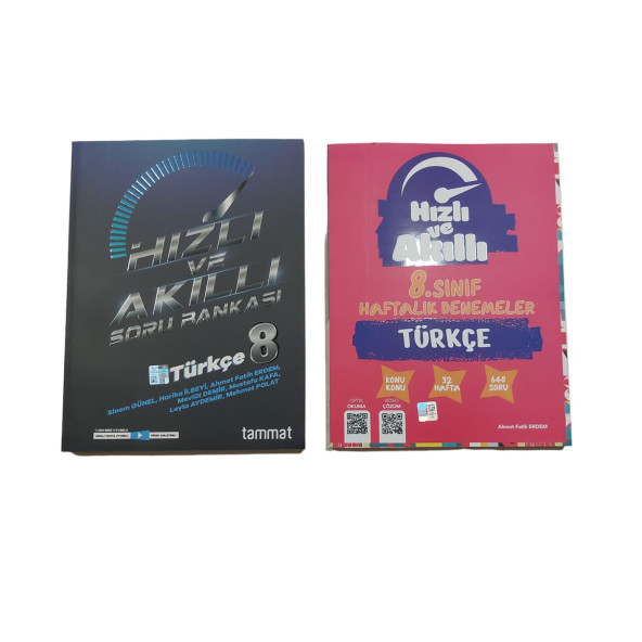 TAMMAT YAY. 8.SINIF HIZLI VE AKILLI TÜRKÇE SORU BANKASI + 32 HAFTALIK DENEME