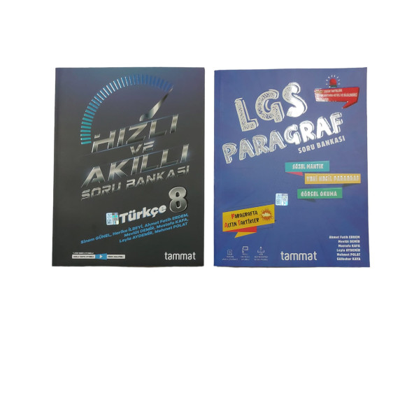 TAMMAT YAY. 8.SINIF HIZLI VE AKILLI TÜRKÇE SORU BANKASI + PARAGRAF SORU BANKASI