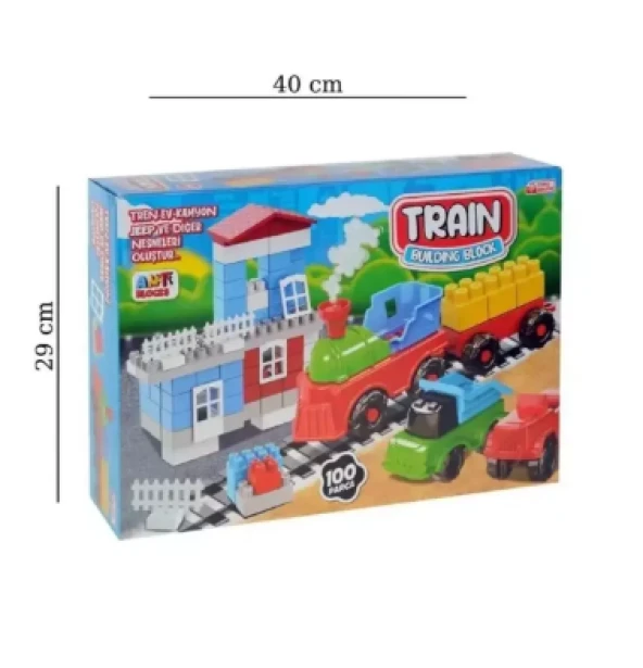 Asya Oyuncak ANT008 Ant Blocks Tren Istasyonu Eğitici Bloklar 100 Parça - 3