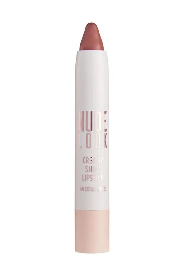 Golden Rose Kremsi Işıltılı Ruj 04 - Nude Look Creamy Shine Lips No:04 Coral Nude 8691190967352