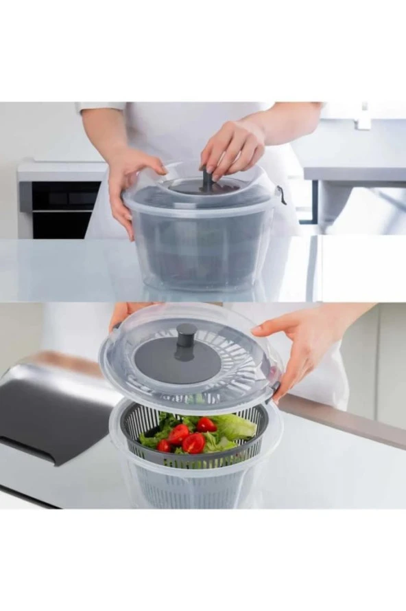 4.4L Plastik Sebze Meyve Salata Domates Kurutucu - 2