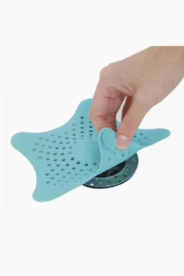 Silikon Süzgeçli Lavabo Küvet Yıldız Lavabo Tıkacı