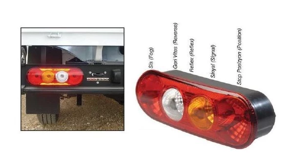 FORD TRANSİT KAMYONET (PİKAP) STOP LAMBA TAKIMI SOKETLİ (2 ADET) - 6