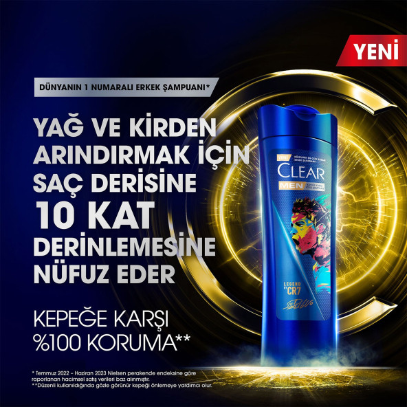 Clear Men Legend By CR7 350 Ml Şampuan - 3