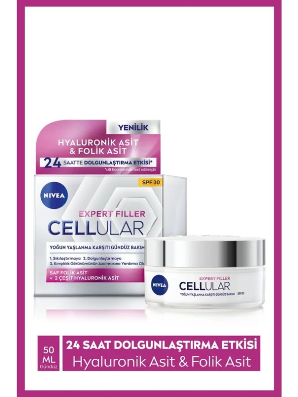 Nivea Cellular Expert Filler Sıkılaştırıcı  Gündüz Kremi Spf 30- 50M