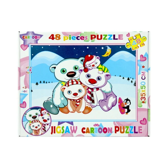 Jigsaw Cartoon Puzzle 48 Parça