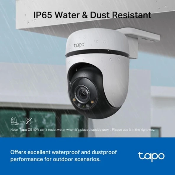 TP-LINK Tapo C510W Dış Mekan Yatay ve Dikey Wi-Fi Güvenlik Kamerası - 8