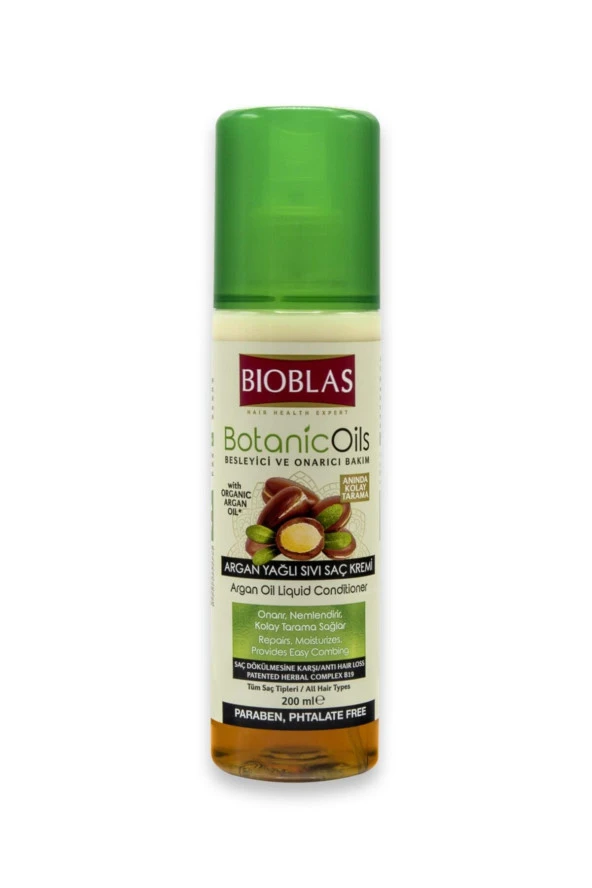 Bioblas Botanic Oils Argan Yağlı Sıvı Saç Kremi 200 ml