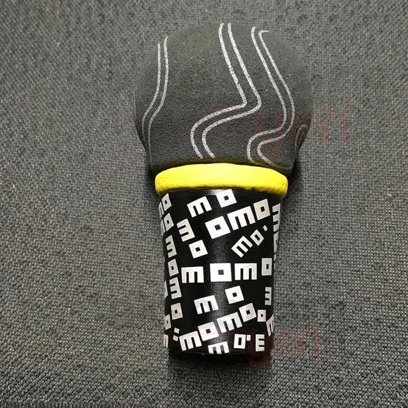 MOMO SİYAH METAL SÜET DERİ SÜPER LÜX VİTES TOPUZU - 2