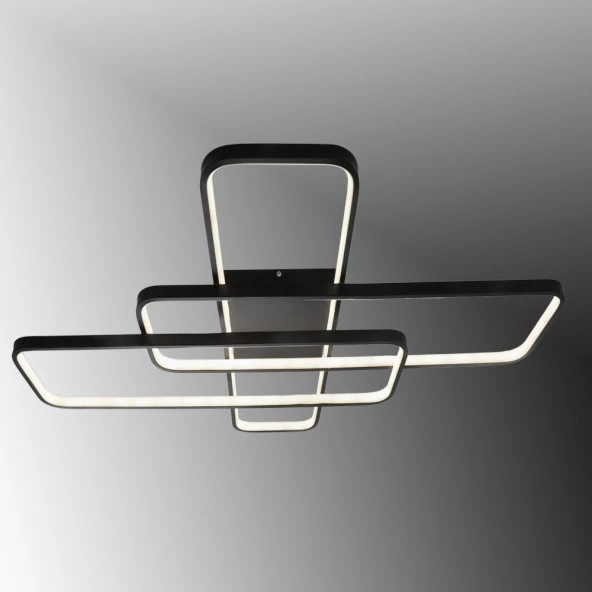 TT040-SY TT Aydınlatma Mat Siyah Plofonyer Led Avize