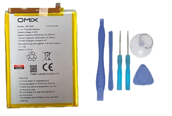 Omix 600 Batarya Pil Sıfır Orijinal + TAMİR SETİ