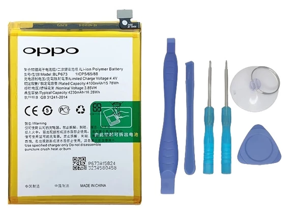 Oppo A3s - BLP673 - Batarya Pil Sıfır Orijinal + TAMİR SETİ ürün görseli