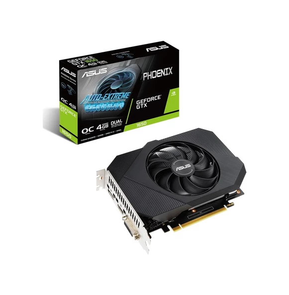 Asus NVIDIA GeForce GTX 1650 Phoenix OC PH-GTX1650-O4GD6-P 4 GB GDDR6 128 Bit Ekran Kartı