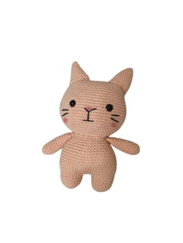 Yavru Ağzı Miniş Pisi Uyku Arkadaşı Amigurumi Organik Oyuncak - 1