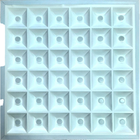 90 watt 60x60 panel led panel tavan armatürü 36 mercekli led - 7