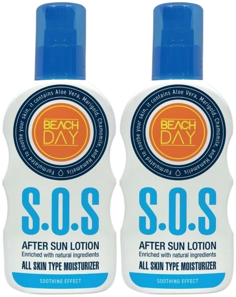 Beach Day S.O.S After Sun Lotıon Güneş Sonrası Losyon 150ML Sprey (2 Li Set)