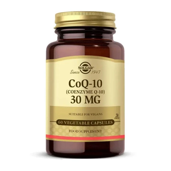 Solgar Coenzyme Q-10 30 mg 60 Kapsül - Diş Beyazlatıcı Köpük Hediye