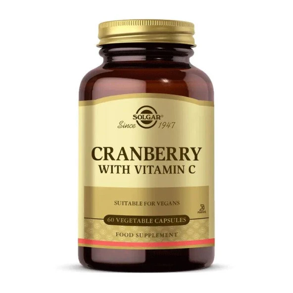 Solgar Cranberry With Vitamin C 60 Kapsül - Diş Beyazlatıcı Köpük Hediye