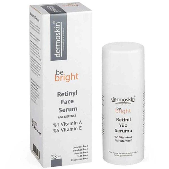 Dermoskin Be Bright Retinil Face Retinol İçeren Yüz Serumu 33 ML - Diş Beyazlatıcı Köpük Hediye