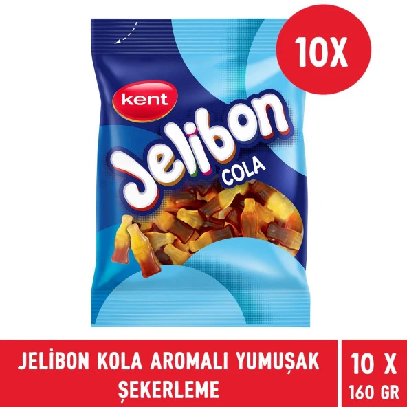 Jelibon Kola Aromalı Yumuşak Şekerleme 160 gr - 10 Adet