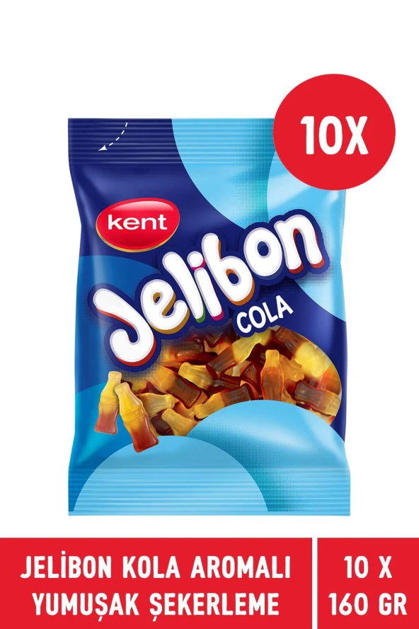 Jelibon Kola Aromalı Yumuşak Şekerleme 160 gr - 10 Adet - 4