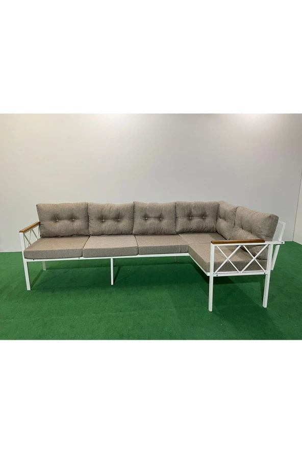 3+2 Köşe Koltuk Takımı , 3+2 Balkon-bahçe-kafe-çay Seti-koltuk Takımı-oturma Grubu beyaz profil