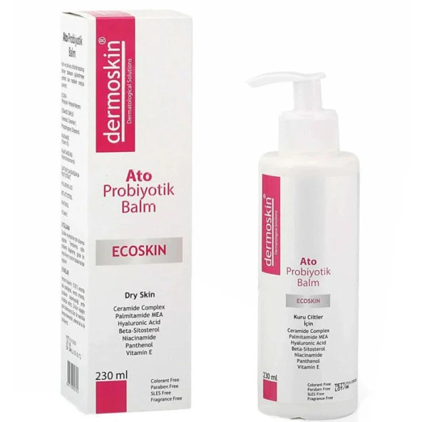 Dermoskin Ato Probiyotik Kuru Ciltler İçin Nemlendirici Balm 230 ml - Diş Beyazlatıcı Köpük Hediye