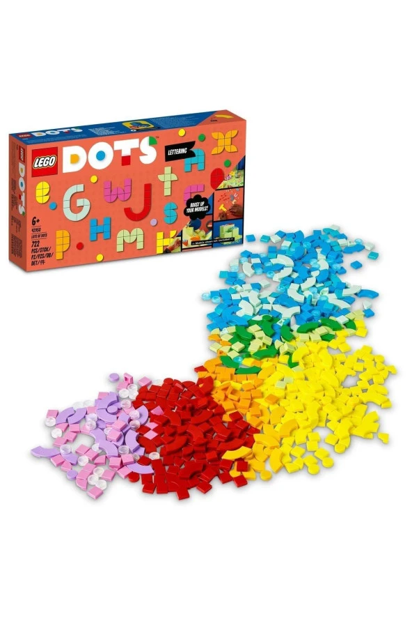 LEGO DOTS Bir Sürü DOTS – Harfler 41950 - 6 Yaş ve Üzeri Çocuklar için Kendin Yap Seti (722 Parça)