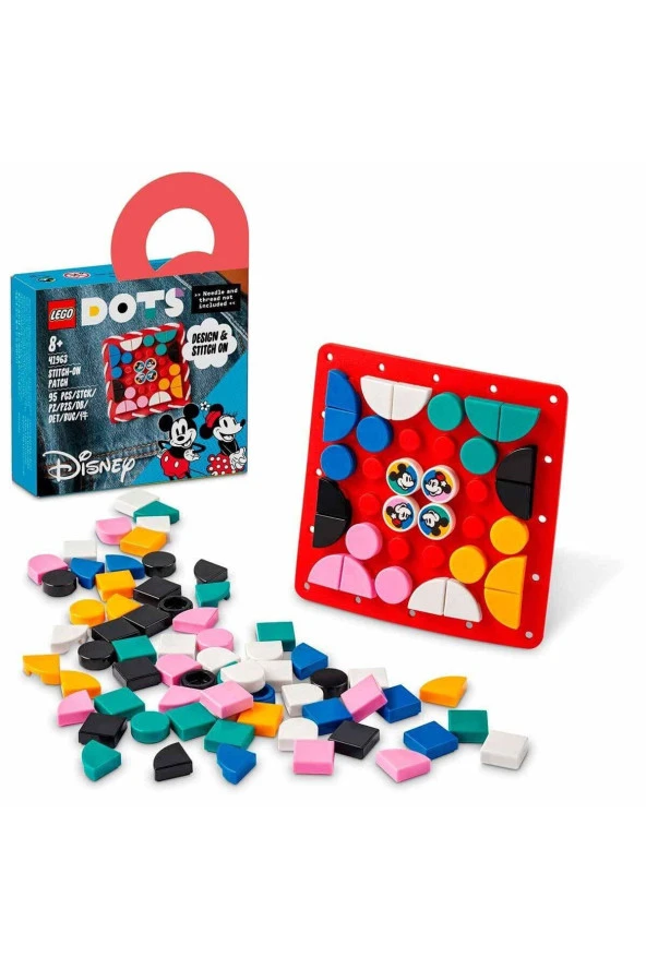 LEGO - DOTS Disney Mickey Fare ve Minnie Fare Dikilebilir Kare Parça 41963 - (95 Parça) - 3