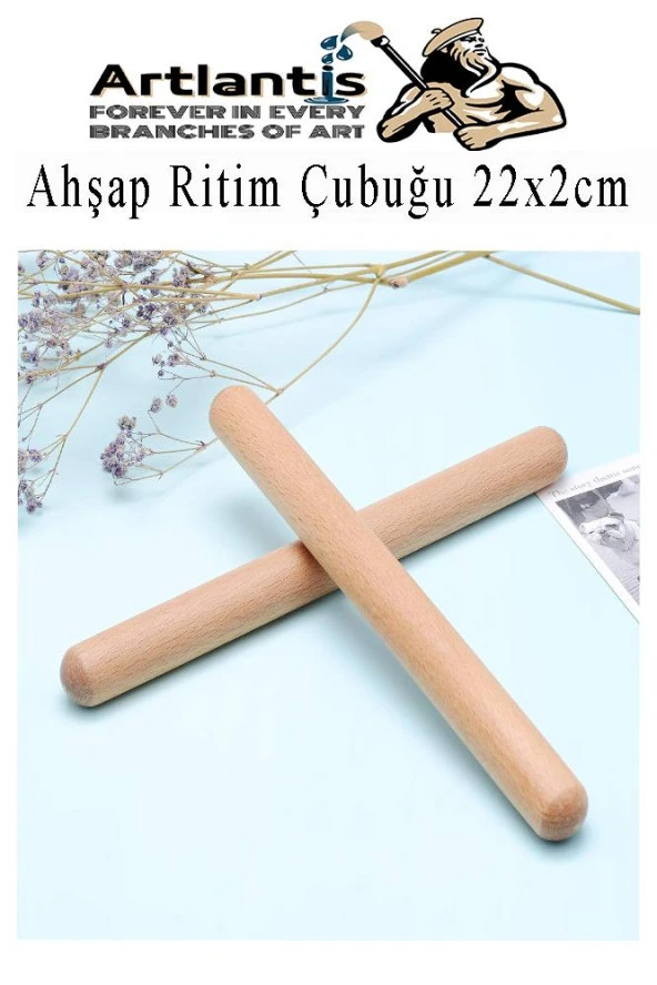 Ahşap Ritim Çubuğu 6 Adet 3 Çift Okul Öncesi Eğitici Anaokulu Ritim Tokmağı Çubukları Çocuk Etkinlik Perkusyon Müzik Aleti - 3