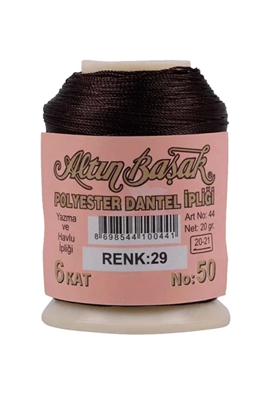 3 Adet Altınbaşak Oya ve Dantel İpi 20 gr - Royaleks - No: 029 - 3
