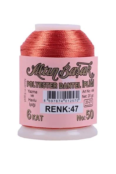3 Adet Altınbaşak Oya ve Dantel İpi 20 gr - Royaleks - No: 047 - 3