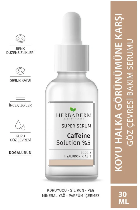 Göz Altı Morluklarına Karşı Aydınlatıcı Caffein Solutions %5 Göz Çevresi Serumu