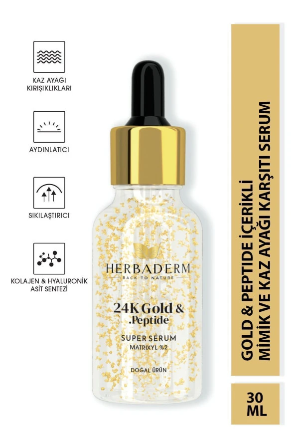 Kaz Ayağı Kırışıklarına Karşı Gold&peptide Super Serum