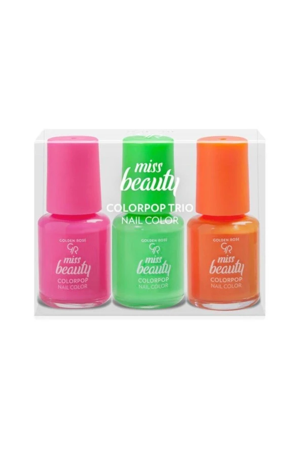 3'lü Mini Oje - Gr Miss Beauty Colorpop Trio Nail Colors