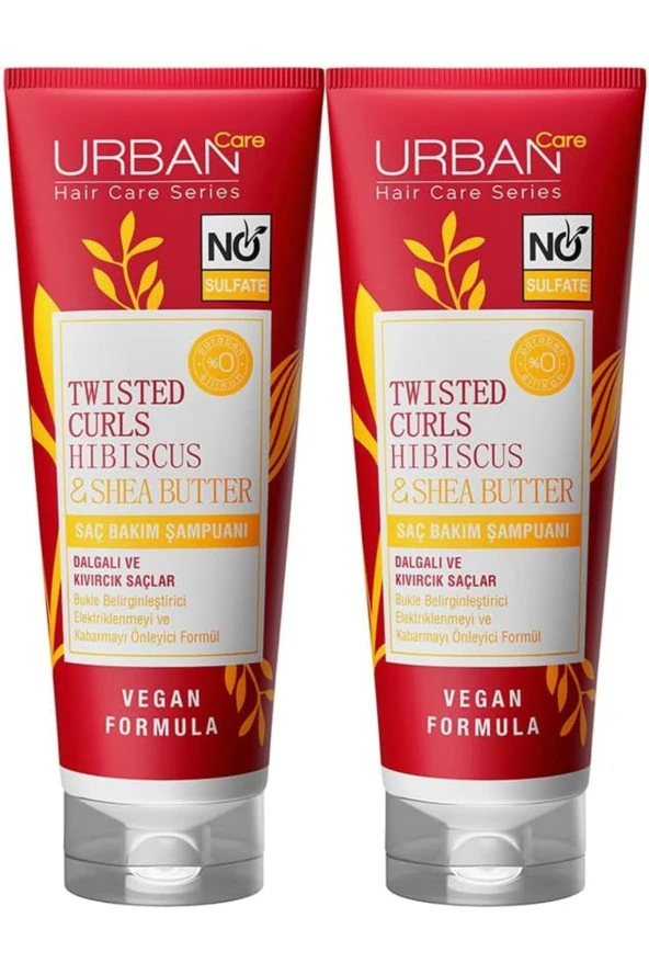 Hibiscus&shea Butter Kıvırcık Ve Dalgalı Saçlara Özel Şampuan 2x250ml-sülfatsız-vegan