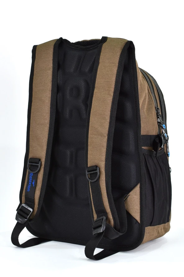 Elatae Unisex Ortopedik Çok Gözlü Günlük Seyahat Okul Sırt Çantası Kahve 2238 - 5