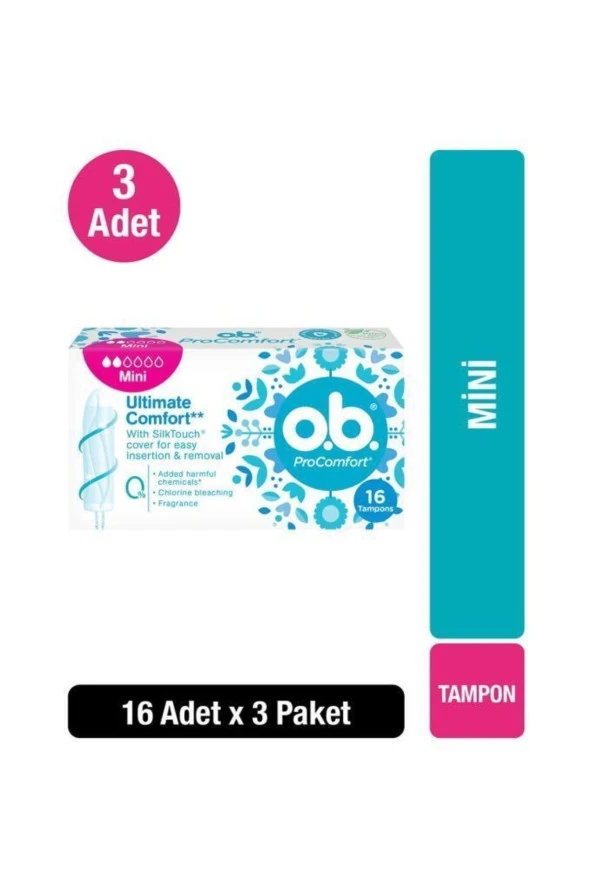 Tampon Mini 16'lı X3