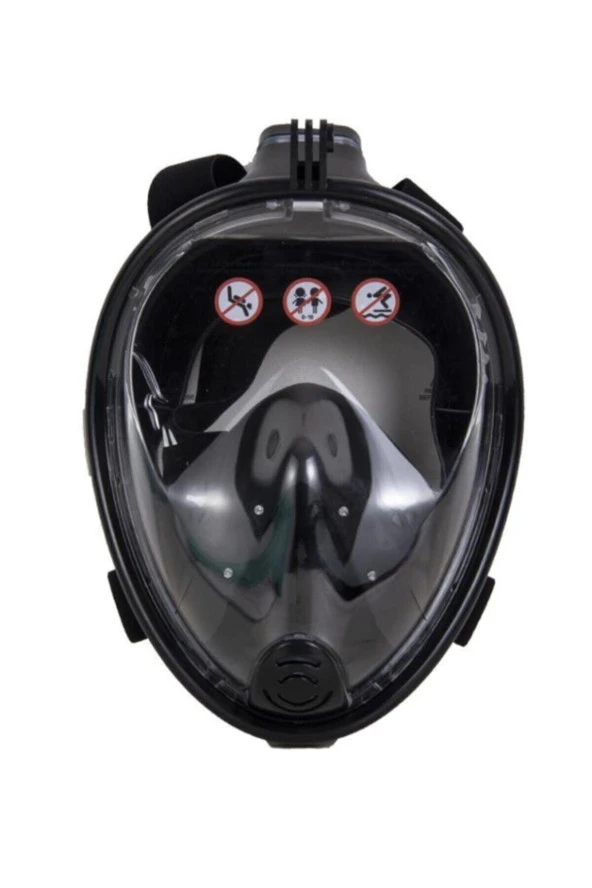 Tam Yüz Şnorkel Maske Set Siyah (m2068g-syh)