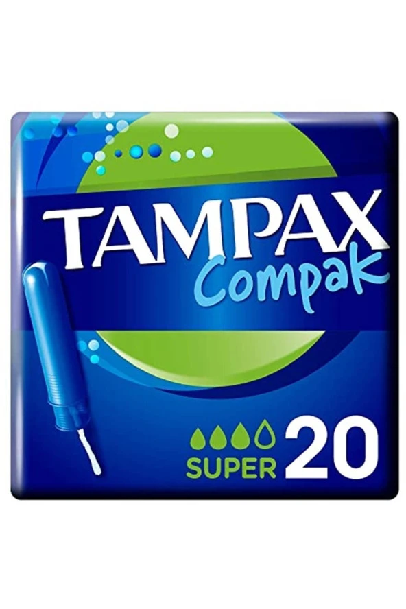 Tampax Aplikatörlü Tampon Super 20 Adet