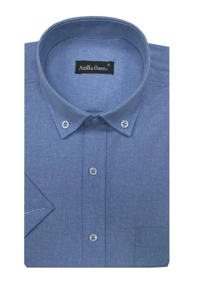 Atilla Özer Kısa Kol Klasik Erkek Gömlek-6786 ürün görseli