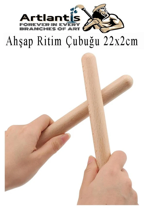 Ahşap Ritim Çubuğu 20 Adet 10 Çift Okul Öncesi Eğitici Anaokulu Ritim Tokmağı Çubukları Çocuk Etkinlik Perkusyon Müzik Aleti - 2